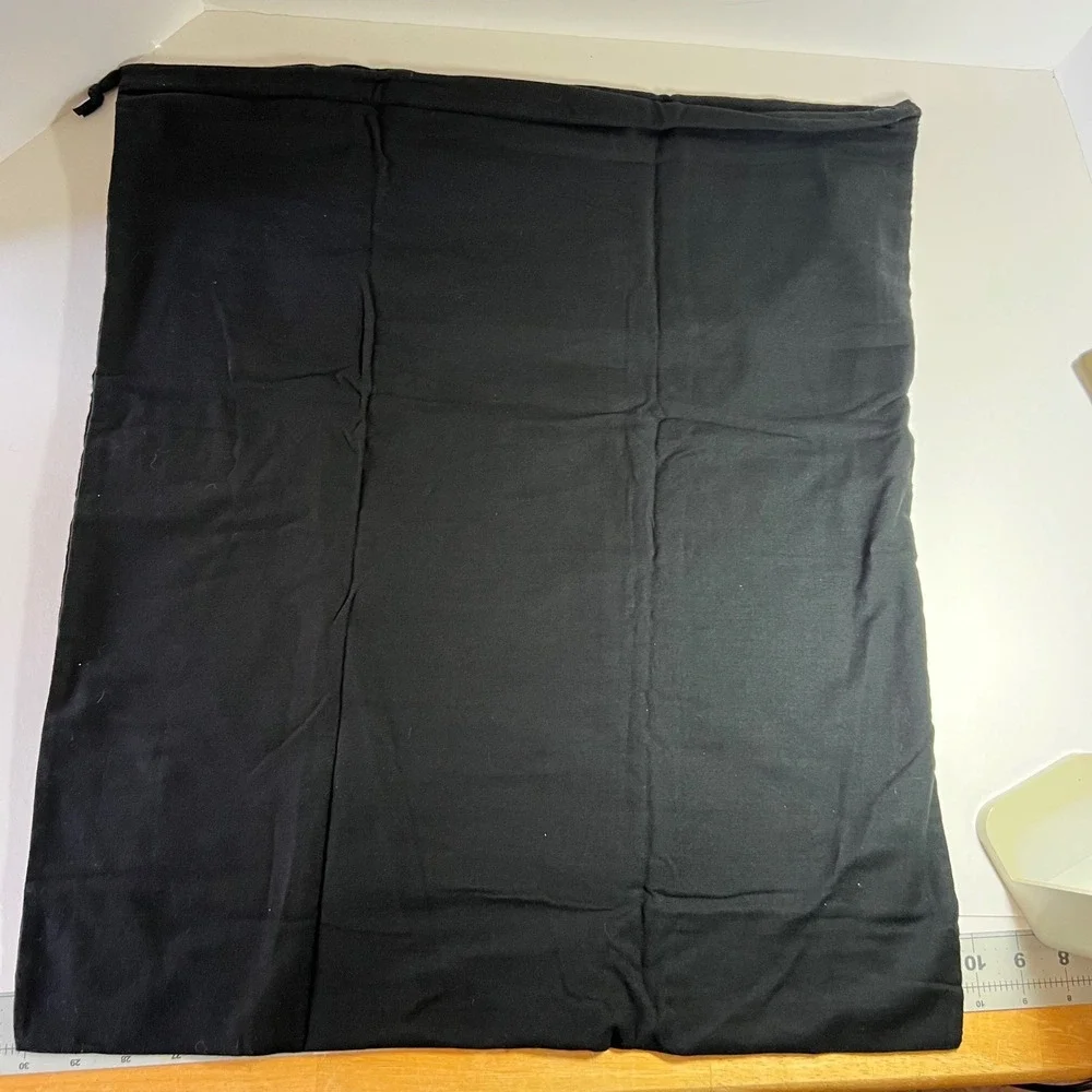 Frye Black Cotton Drawstring Dust Bag Gold Logo Large 20x23 Replacement Storage